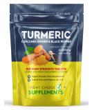 Turmeric Ginger & Black Pepper 4000 mg Tablets (per Serving) High Strength Curcumin Supplements Vegan and Gluten Free UK Made 120 Count - Buy Online on GoSupps.com