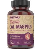 Deva Vegan Cal-Mag Plus Tablets - 90 Count - Buy Online on GoSupps.com