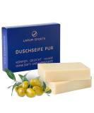 Shop Larum Sports Shower Soap for Men Natural Solid Shampoo & Body Gel 2x90g Additive-Free Hair Body & Face Cleanser - Buy Online on GoSupps.com