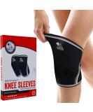 Nordic Lifting 7mm Neoprene Knee Sleeves for Hiking - Durable Compression Support (USPA Approved) - Black XS X-Small Pair - Buy Online on GoSupps.com