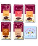 Teeccino Herbal Coffee Sampler Bundle (5-Pack 30g Each) - Coffee Alternatives in Hazelnut Vanilla Nut Java Caramel Nut & Snickerdoodle - Prebiotic Caffeine-Free Acid-Free & Prosperina Card - Buy Online on GoSupps.com