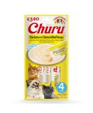 Inaba Churu Cat Snacks - Hand Feed Puree Sticks with Chicken & Cheese Beef - 4 Sticks x 14g - International Shipping Available - Buy Online on GoSupps.com