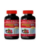Buy Antioxidant Mega Complex 1440 MG | Mangosteen Extract Cranberry & Pomegranate | Detox & Cleanse - 2 Bottles 120 Capsules - International Shipping - Buy Online on GoSupps.com