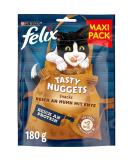 FELIX Tasty Nuggets Cat Snack with Chicken & Duck - Pack of 6 (6 x 180g) | International Shipping - Buy Online on GoSupps.com