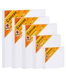 Fixwal 18 Pack Canvas Boards | Multi Pack for Painting Art | 4x4 to 11x14 Inches | 3mm Thickness | Acrylic Pouring & Oil Paint | Value Set - Buy Online on GoSupps.com