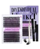 Wendy Lashes Eyelash Extension Set - FD18+B-D CURL (12-16mm) with Glue | Premium Lash Extensions Kit for Stunning Eyelash Looks | Shop Internationally - Buy Online on GoSupps.com