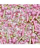 Luxury metallic gold pink white edible sprinkles valentines Mother s Day chocolate ball cupcake cookies biscuit cake topper pearls baby shower birthday party its a girl decoration BAKE BOX SIGNATURE - Buy Online on GoSupps.com