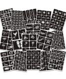 Henna Tattoo Stencils Set - 16 Reusable Sheets for Women, Girls, and Kids | 210+ PCS Templates for Airbrush Body Art - Buy Online on GoSupps.com