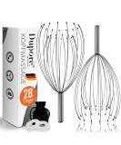 Buy Dupore 2x Head Massage Spider - Premium 28-Finger Relaxation Device with Free Acupressure Rings - Soothing Head Crawler for Ultimate Comfort - Buy Online on GoSupps.com
