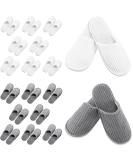 SATINIOR 18 Pairs Disposable Closed Toe Unisex Slippers - Soft Coral Fleece for Hotel, Travel, Nail Salon - Multicolor, Size 2.5-3 - Buy Online on GoSupps.com