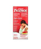 Infants' Tylenol Liquid Medicine with Acetaminophen Pain Plus Fever Relief Dye-Free Cherry - 2 fl oz - Buy Online on GoSupps.com