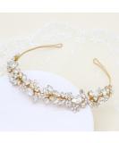 Oriamour Handmade Crystal Wedding Headband - Bridal Hair Accessory for Bride, Bridesmaids, Prom, Flower Girl - Gold - Buy Online on GoSupps.com