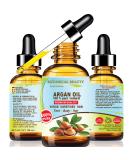 Botanical Beauty Argan Oil 100% Pure Natural Virgin Unrefined - Cold-Pressed Carrier Oil for Face Skin Hair & Nails - Rich in Vitamin E - 4 Fl oz (120 ml - Buy Online on GoSupps.com