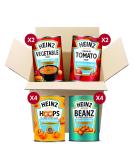 Heinz No Added Sugar Bundle: Beans, Soups, and Hoops 400g - 12 Cans - Buy Online on GoSupps.com