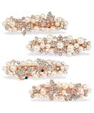 4-Piece Butterfly Hair Clips Set for Women & Girls | Rhinestone & Pearl Hair Accessories | Perfect for Parties Weddings & Everyday Use - Buy Online on GoSupps.com