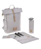 L SSIG Rolltop Backpack Gray - Eco-Friendly Diaper Bag with Changing Mat Stroller Attachment & Bottle Holder - Shop Sustainable Parenting Essentials - Buy Online on GoSupps.com