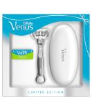 Gillette Venus Extra Smooth Women's Razor + 1 Razor Blade Refill & Travel Case Gift Set Ideas for Her/Mum Platinum - Buy Online on GoSupps.com