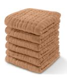 Comfy Cubs Baby Towels - Soft Musselin Cotton Washcloths for Newborns 25.4x25.4 cm Pack of 6 Ideal Gift for Boys & Girls - Buy Online on GoSupps.com