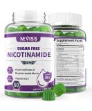 Nicotinamide 500mg Gummies Vitamin B3 Flush Free Nicotinic Amide Niacin Supplement for Adults w/Vitamin A E C Biotin & Zinc for Healthy Aging & Cellular Energy Metabolism Gelatin Free 120cts - Buy Online on GoSupps.com
