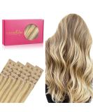 WENNALIFE Tape in Hair Extensions Human Hair 20pcs 50g 20 inch Light Blonde Highlighted Golden Blonde Remy Hair Extensions - Buy Online on GoSupps.com