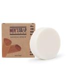 Mens Soap Company Shaving Soap for Men and Women 4.0oz Refill Puck Made with Natural Vegan Plant Ingredients - Shea Butter & Vitamin E Create Thick Shave Soap Lather for Skin Protection, Sandalwood - Buy Online on GoSupps.com