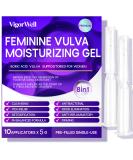 Vaginal Moisturizer Feminine Gel - 10 Pre-Filled Applicators for Vulva Dryness Relief pH Balance & Itch Treatment - Buy Online on GoSupps.com