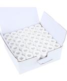 New brothread 144pcs White 60S/2(90WT) Prewound Bobbin Thread Plastic Size A SA156 for Embroidery and Sewing Machine Cottonized Soft Feel Polyester Thread Sewing Thread SA156 90WT White - Buy Online on GoSupps.com