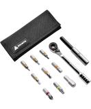Granite Rocknroll Mini Ratchet Bike Tool Kit with 9 Tool Bits & Extension Rod - Multitool for Road & Mountain Bikes, Black - Buy Online on GoSupps.com