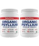 Yerba Prima Organic Whole Psyllium Husks Fiber 20 oz (Pack of 2) - Colon Cleanser & Detox Support - Gluten Free, Non-GMO, Vegan - Natural Daily Fiber Supplement - Buy Online on GoSupps.com