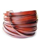 5 Yards Genuine Cow Hide Flat Leather Strip 10mmx2mm - Brown Leather Craft for Jewelry Making by LeatherRush - Buy Online on GoSupps.com