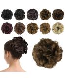 BARSDAR Hair Bun Extensions Hairpiece Hair Rubber Scrunchies for Women Ponytail Extensions Updo Curly Messy Bun - Golden Brown 1 Count (Pack of 1) 10#-Golden Brown - Buy Online on GoSupps.com