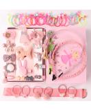 Seatecks Girl Hair Jewelry Gift Box - 46 Elastic Hair Ties Clips & Ponytail Holders - Exquisite Cartoon Design - Buy Online on GoSupps.com