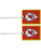 NFL Kansas City Chiefs Sports Vinyl Luggage Tag  Set of 2  Red - Buy Online on GoSupps.com