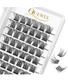Premium Individual Eyelash Clusters - Natural D Curl 16mm for DIY Extensions | Quewel Eyelashes - 1 Piece Pack - Buy Online on GoSupps.com