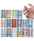NAILDOKI Nail Stickers 16 Sheets x 12 Pieces Full Wraps Nail Polish Strips Self-Adhesive Gel Nail Art Decals for Women Girls A3-01 - Buy Online on GoSupps.com