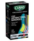Curad Performance Series Ironman Antibacterial Bandages - Extreme Hold Adhesive - 1 x 3.25 inch Fabric, 20 Count - Buy Online on GoSupps.com