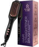 Professional Dual Voltage Hair Straightener Brush | Anti-Frizz Styling Tool with 16 Temp Settings | Fast Heating Ion Comb for Healthy Hair | Ideal for Women - Buy Online on GoSupps.com