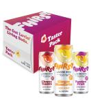 FHIRST Living Soda Taster Pack | Probiotic/Prebiotic Soda for Gut Health| Ginger Mandarin Cherry Vanilla & Passion Fruit Flavours | Zero Sugar or Sweetener | Mix pack - 12 x 330ml - Buy Online on GoSupps.com