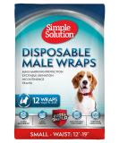 Simple Solution Disposable Dog Diapers for Males | Super Absorbent & Leak-Proof | Ideal for Incontinence & Marking - Buy Online on GoSupps.com