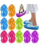 Microfiber Mop Slippers - 10 Pack, Washable & Reusable, Multicolored - Perfect for Sweeping & Polishing Floors in House, Office, Bathroom & Kitchen - Men & Women - Buy Online on GoSupps.com
