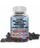 L-Lysine CoQ10 Gummies | Alpha Lipoic Acid & Red Yeast Rice for Adults & Kids | Omega 3 Zinc Vitamin K2 & D3 - 60 Gummy Bears | Premium Amino Acid Supplements - Buy Online on GoSupps.com