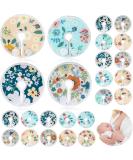 32 Pieces G Tube Pads Holder Cotton Pads for Feeding Support Abdominal G Tube Button Covers Reusable Feeding Tube Supplies Soft G Tube Covers for Breastfeeding Nursing Care, 4 Designs (Floral) - Buy Online on GoSupps.com