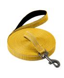 Demigreat Reflective Dog Leash - 3m/5m/10m/15m/20m Training Lead with Padded Handle for Small to Large Dogs - Durable & Long Yellow Leash for Safe Outdoor Training - Buy Online on GoSupps.com