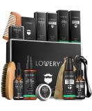 Beard Grooming Kit - Perfect Christmas Gifts for Men | Complete Beard Care Set with Oil Balm Wash Brush & Comb | Ideal Gifts for Dad Husband & Boyfriend - Buy Online on GoSupps.com