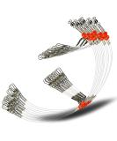 YOTO Fishing Leaders,Saltwater Tackle Rig with Swivels Snap, High-Strength Fishing Wire Gear Equipment for Lures Bait Or Hooks,1Arm and 2Arm White Nylon Leaders 2arm,12pack - Buy Online on GoSupps.com