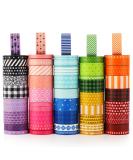 50 Rolls Washi Tape Set - Pink Decorative Adhesive Tape for Scrapbooking, Arts, Crafts, Journals, Planners - 250yd Total - 5yd per Roll - Buy Online on GoSupps.com
