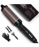 TerviiIX 38mm Hot Brush - Ceramic Turmaline Ion Curling Brush with Digital Display 5 Temperatures & Dual Voltage for Voluminous Curls | International Shipping - Buy Online on GoSupps.com
