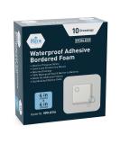 Buy MED PRIDE Waterproof Silicone 4x4 Foam Wound Dressing - Sterile Adhesive Border for Home & Emergency Care (10-Count - Buy Online on GoSupps.com