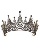 SWEETV Rhinestone Queen Crown - Wedding Tiara for Bride, Crystal Costume Hair Accessories for Prom & Quinceanera in Black - Buy Online on GoSupps.com