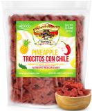 Dried Chili Pineapple Mexican Candy, 8.5 oz, Natural Soft Dry Chunks, Traditional Dulce Mexicano, Sweet and Spicy Flavor, by Don Turinos - Buy Online on GoSupps.com